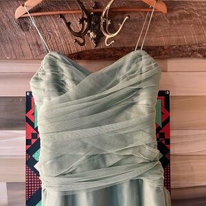 Vera Wang Evening Gown, Seafoam, Size 10